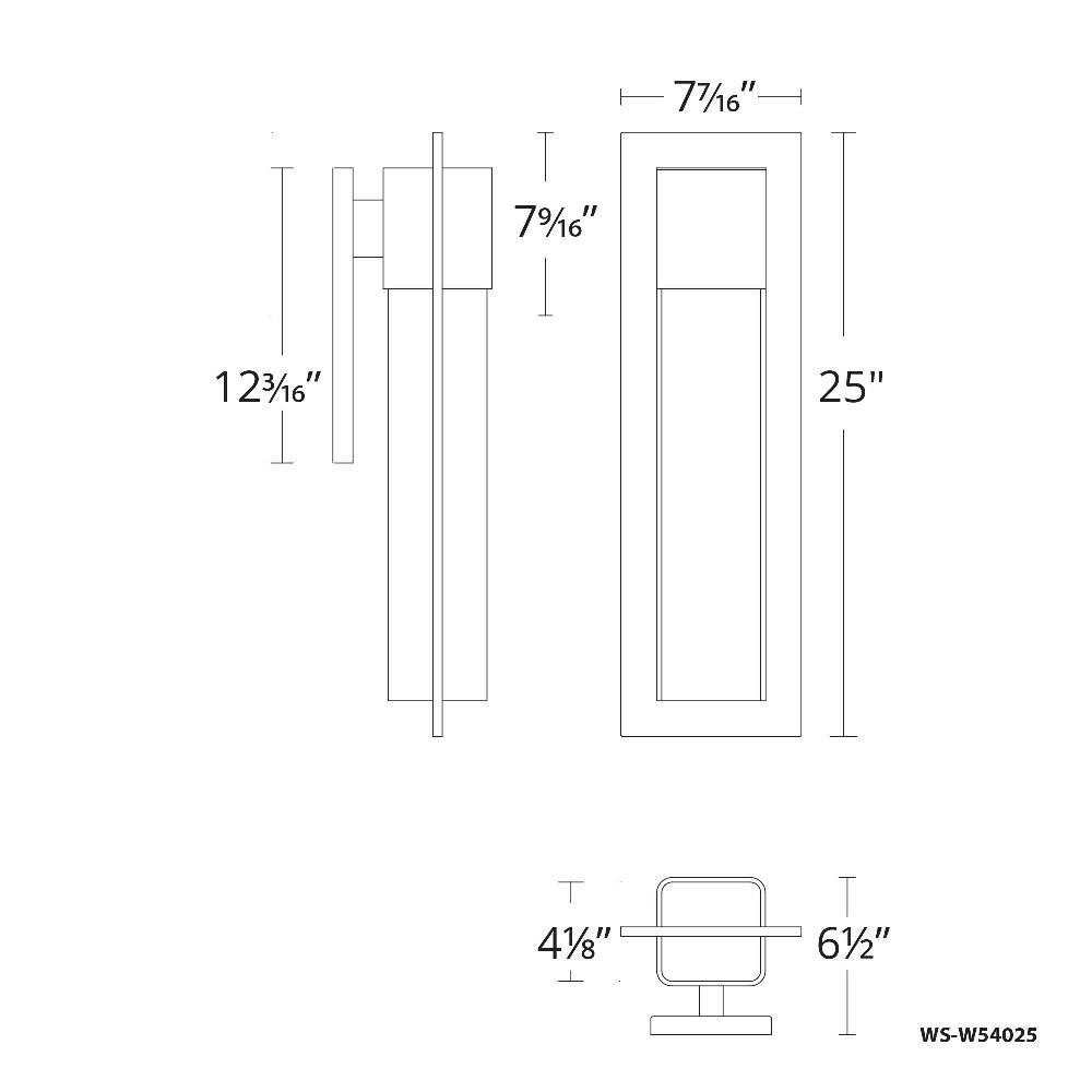 WS-W54025-BK | dimension