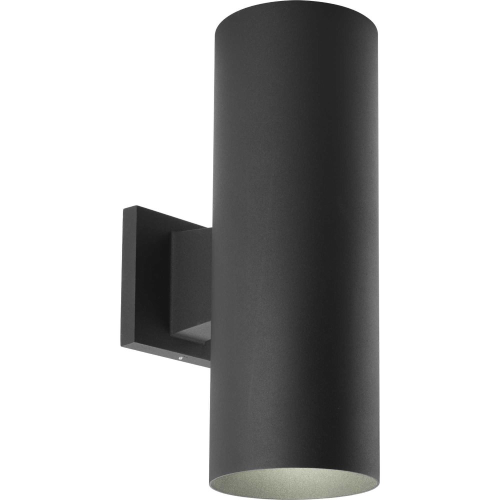 Cylinder 2 Light Modern Outdoor Wall Lantern by Progress - P5675