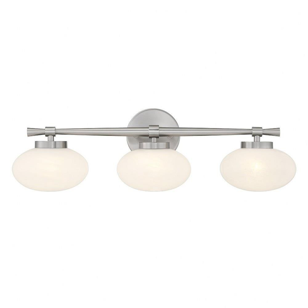 Barrow 3 Light Bath Vanity 8 Inch Tall and 25 Inch Wide by Savoy