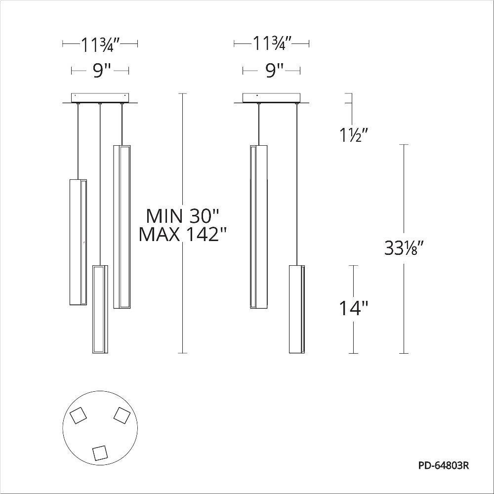 PD-64803R-BK/AB-BK | dimension