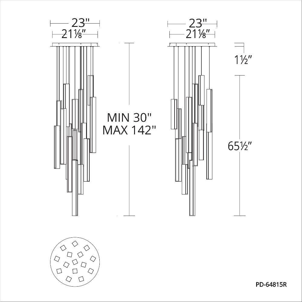 PD-64815R-BK/AB-BK | dimension