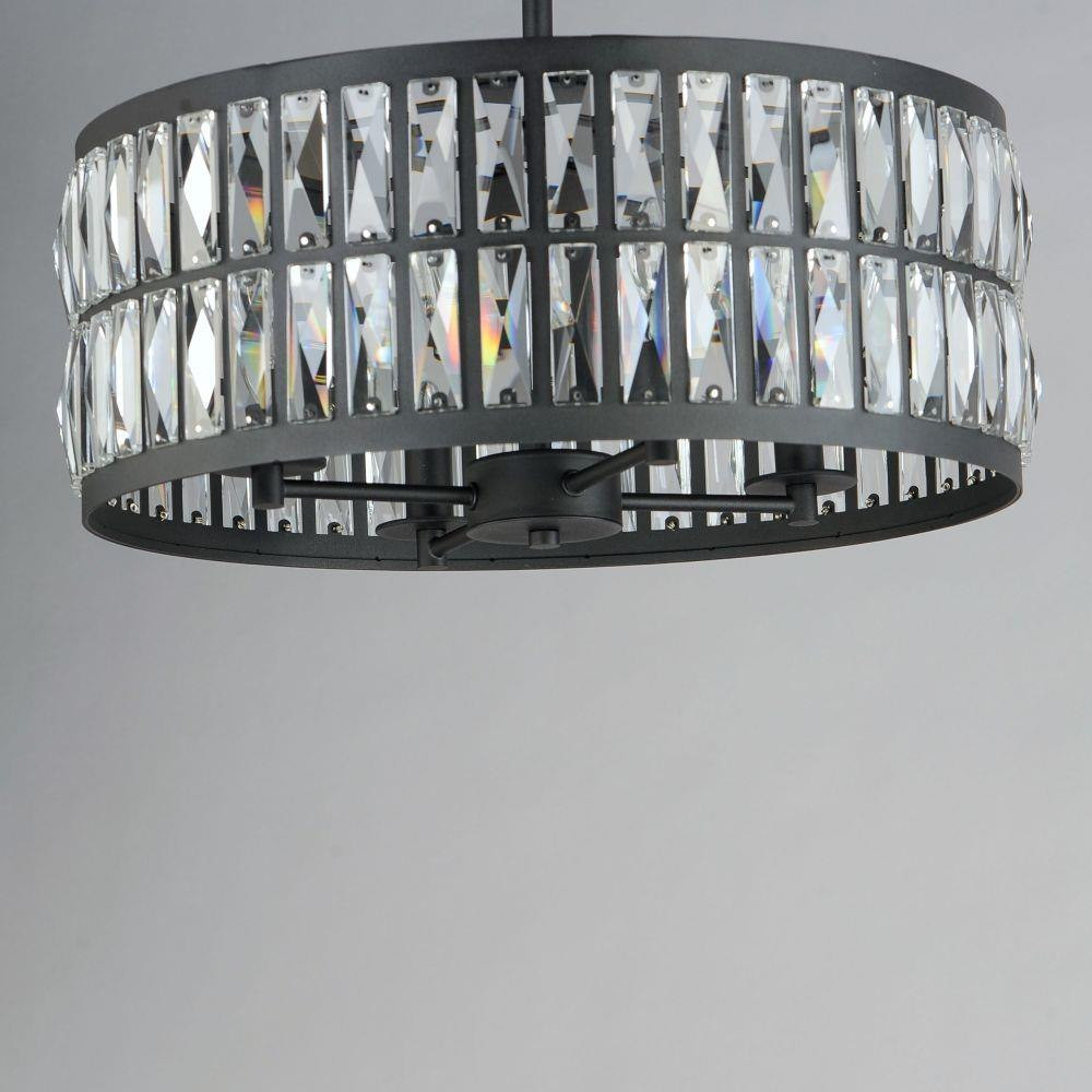 Madeline 4 Light Large Pendant by Maxim - 21815BCBK - MaximLight