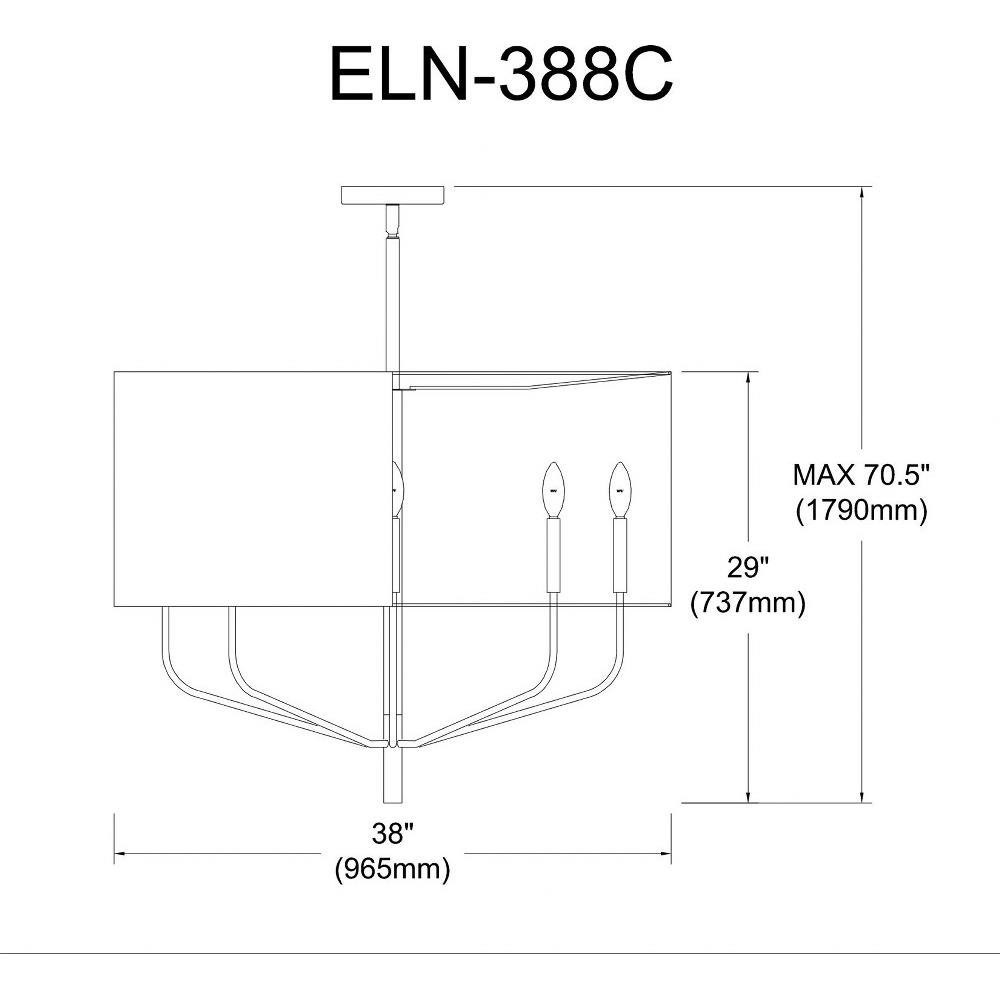 ELN-388C-MB-790 | dimension
