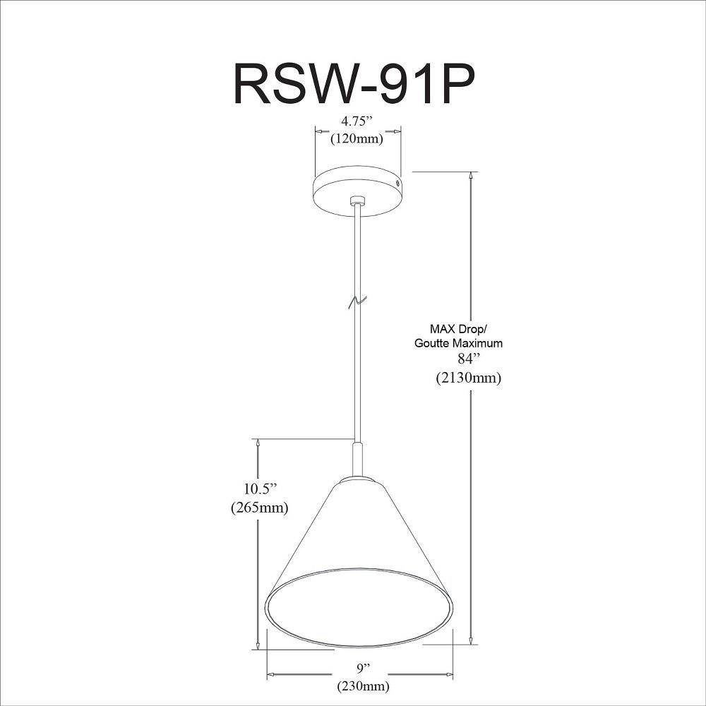 rsw-91p-pc-clr | dimension