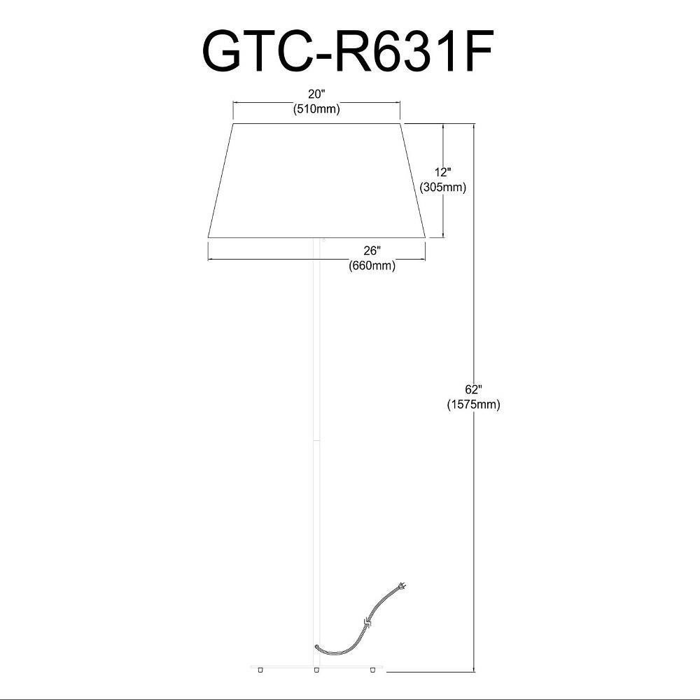 GTC-R631F-MW-WH | dimension