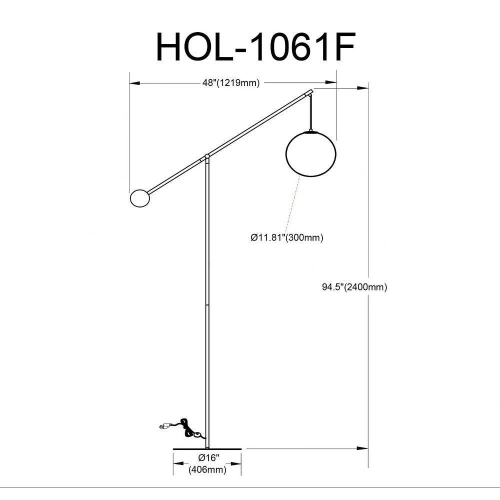 HOL-1061F-AGB | dimension