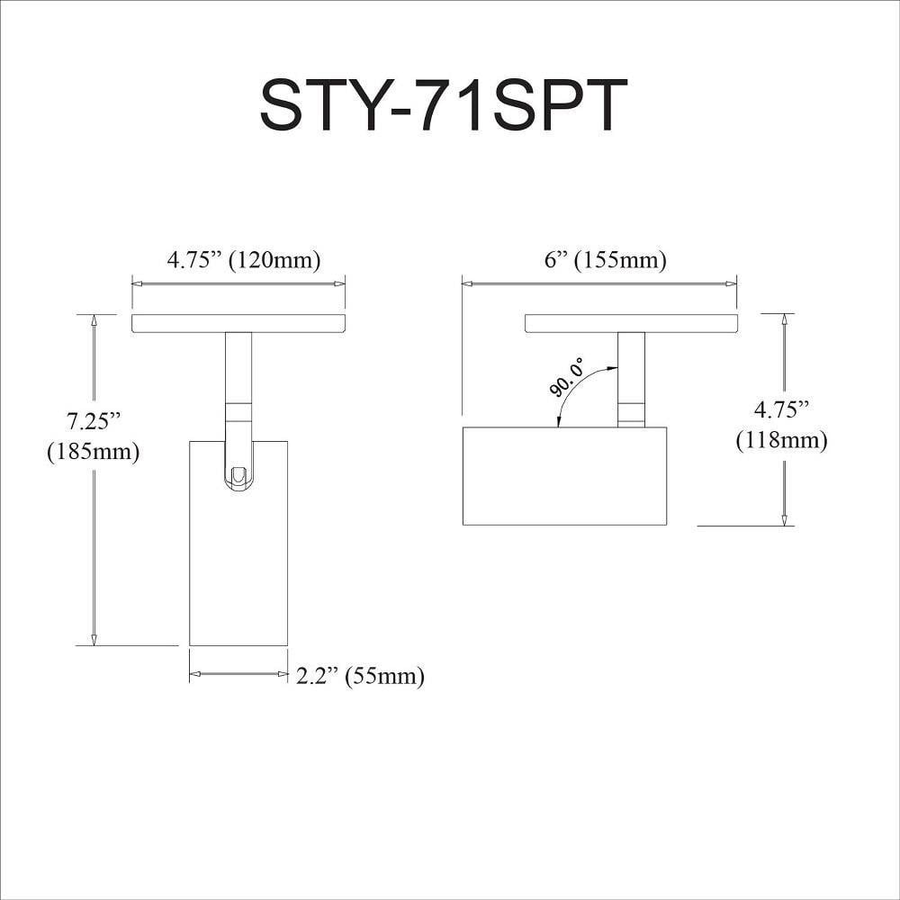 STY-71SPT-MB | dimension