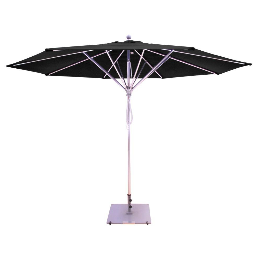 11 Foot Aluminum Pulley Lift Octagon Market Umbrella by Galtech - 781 -  Galtech Umbrellas USA