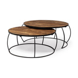 Clapp Coffee Table 20 Inch Tall and 44 Inch Wide By Mercana - 50350
