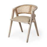 Tabitha Cane Back Dining Armchair 30 Inch Tall and 23 Inch Wide By Mercana - 67830