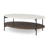 Larkin Coffee Table 16 Inch Tall and 30 Inch Wide By Mercana - 68489-AB