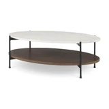 Larkin Coffee Table 16 Inch Tall and 30 Inch Wide By Mercana - 68489-AB
