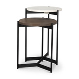 Larkin End/Side Table 24 Inch Tall and 16 Inch Wide By Mercana - 68490