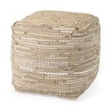 Aalia Pouf 16 Inch Tall and 16 Inch Wide By Mercana - 69503