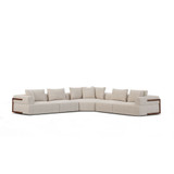 Warner Long Sectional 32.68 Inch Tall and 140 Inch Wide By Mercana - 71025-F