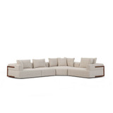 Warner Long Left Sectional 32.68 Inch Tall and 113 Inch Wide By Mercana - 71025-E