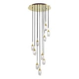 Avola 10 Light Ice Drop Round Chandelier 128 Inch X 20 Inch Wide by Kanova - KCH1106R-10_p