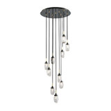 Avola 10 Light Ice Drop Round Chandelier 128 Inch X 20 Inch Wide by Kanova - KCH1106R-10_p