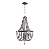Dumas 3 Light Chandelier 28 Inch Tall and 16 Inch Wide by Kenroy Home - 93131