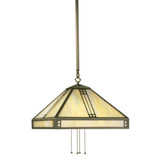 Prairie 4 Light Stem Hung Pendant 10.38 X 15 Inch Wide by Arroyo Craftsman - PSH-15