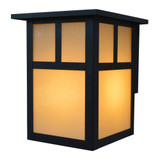 Mission 1 Light Wall Mount with T Bar Overlay 7.25X5.88 by Arroyo Craftsman - MW-6