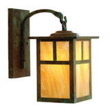 Mission 1 Light Wall Mount with T Bar Overlay 10.38X6 by Arroyo Craftsman - MB-6