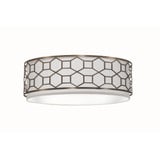 Gem 2 Light Flush Mount 6 Inch Tall and 17 Inch Wide by Lite Tops - FM-S100-2045