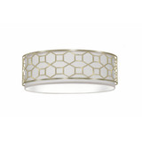 Gem 2 Light Flush Mount 6 Inch Tall and 17 Inch Wide by Lite Tops - FM-S100-2045
