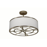 Compass 2 Light Semi Flush Mount 15 Inch Tall and 16 Inch Wide by Lite Tops - SF-S100-723CO