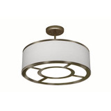 Chambers 2 Light Semi Flush Mount 15 Inch Tall and 16 Inch Wide by Lite Tops - SF-S100-723