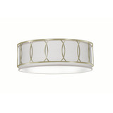 Chain Link 2 Light Flush Mount 6 Inch Tall and 17 Inch Wide by Lite Tops - FM-S100-875