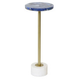 Aurelia Pedestal Accent Table 24 Inch Tall and 10 Inch Wide by Stylecraft - ISF26694DS