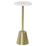 Aurelia Pedestal Accent Table 24 Inch Tall and 10 Inch Wide by Stylecraft - ISF26694DS