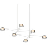Sastoit Way 51W 6 LED Chandelier 12 Inch Tall and 67.75 Inch Wide - 181-BEL-1395890