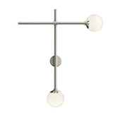 Smioroa Drive 2 LED Wall Sconce 14.75 Inch Tall and 12 Inch Wide - 181-BEL-1096155