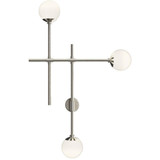 Smioroa Drive 3 LED Wall Sconce 19.5 Inch Tall and 13.5 Inch Wide - 181-BEL-1096157