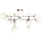 Smioroa Drive 14 LED Semi Flush Mount 15.25 Inch Tall X 32.5 Inch Wide - 181-BEL-1096169