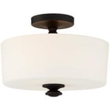 Travis 2 Light 12.5 Inch Wide Flush Mount by Crystorama - TRA-A3302