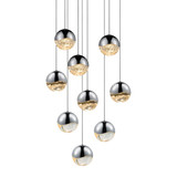 Jeasat Circle 9 LED Medium Pendant 3.25 Inch Tall and 13.25 Inch Wide - 181-BEL-492898