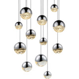 Jeasat Circle 12 LED Assorted Pendant 3.75 Inch Tall and 17 Inch Wide - 181-BEL-492896