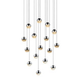 Jeasat Circle 16 LED Small Pendant 2.5 Inch Tall and 22.5 Inch Wide - 181-BEL-492876