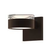 Sazei Court 2 LED Clear Cylinder and Plate Lens Wall Sconce 5 Inch - 181-BEL-1395824