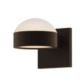 Sazei Court 2 LED Dome and Plate Lens Wall Sconce 5 Inch Wide - 181-BEL-1395820