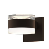 Sazei Court 2 LED Clear Cylinder and White Cylinder Lens Wall Sconce - 181-BEL-1395823