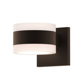 Sazei Court 2 LED White Cylinder Lenses Wall Sconce 5 Inch Wide - 181-BEL-1395827
