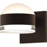 Sazei Court 2 LED Dome and Clear Cylinder Lens Wall Sconce 5 Inch - 181-BEL-1395818