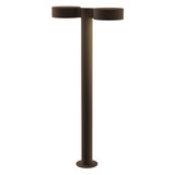 Sazei Court 2 LED Plate Cap and Plate Lens Double Bollard 28 Inch - 181-BEL-1395880