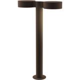 Sazei Court 2 LED Plate Cap and Plate Lens Double Bollard 22 Inch - 181-BEL-1395872