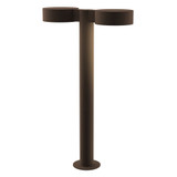 Sazei Court 2 LED Plate Cap and Plate Lens Double Bollard 22 Inch - 181-BEL-1395872