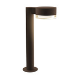 Sazei Court 1 LED Plate Cap and Clear Cylinder Bollard 16 Inch Tall - 181-BEL-1395838